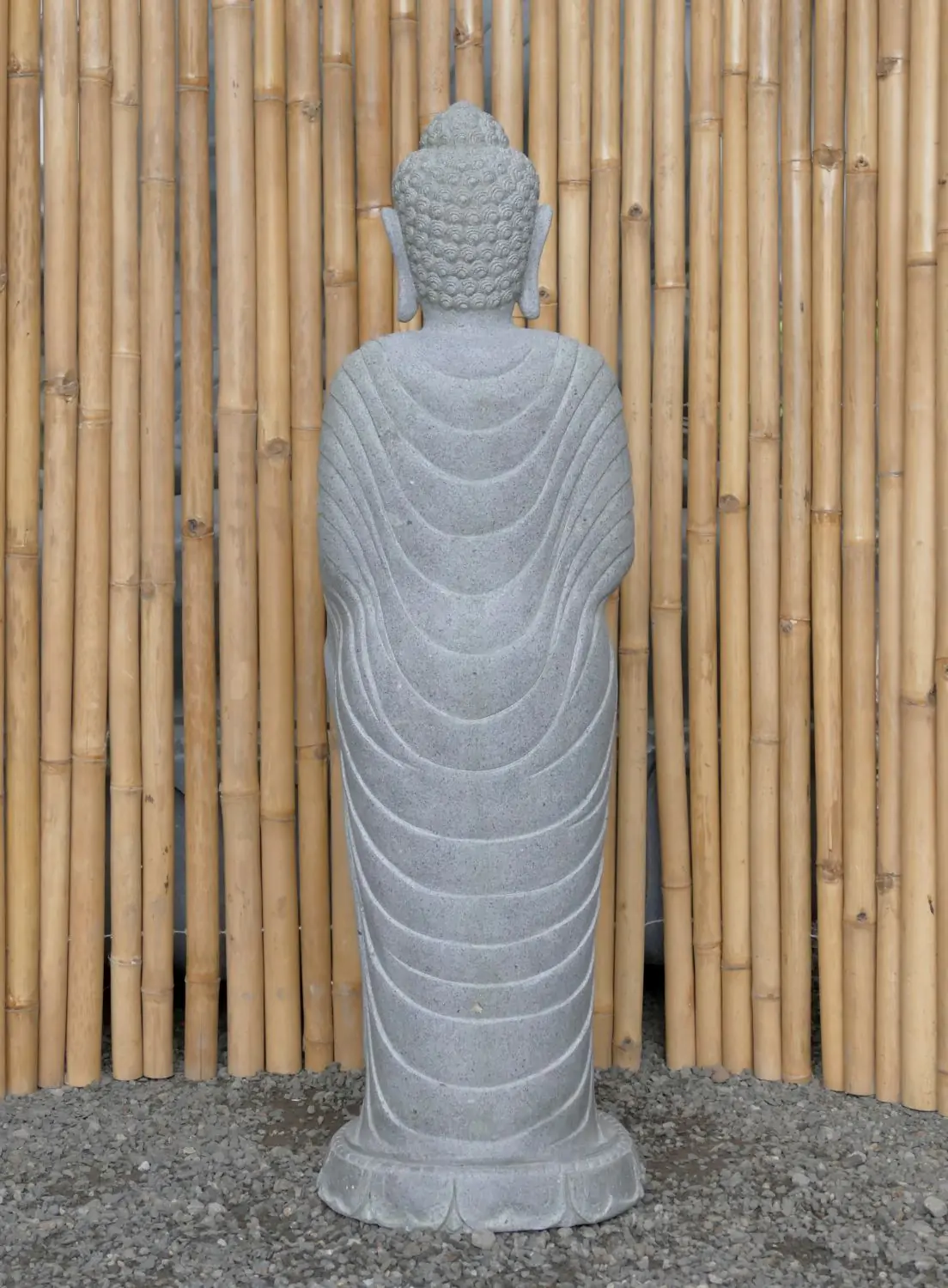  Product image 4 of the product “Standing Buddha with Lotus Flower, ca. 124 cm H ”